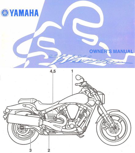 2005 yamaha road star warrior 1700 motorcycle owners manual -xv17pct-yamaha