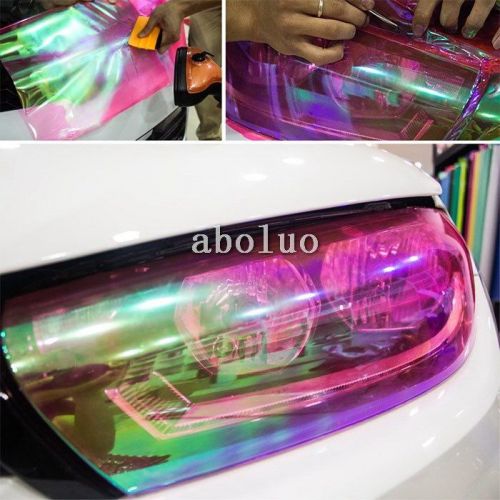 Universal auto taillight fog headlight yellow tint film wrap sticker 30cm*100cm