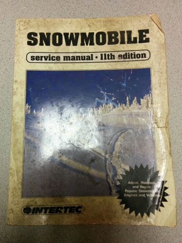 1991 printing intertec snowmobile service manual 11th edition **free shipping**