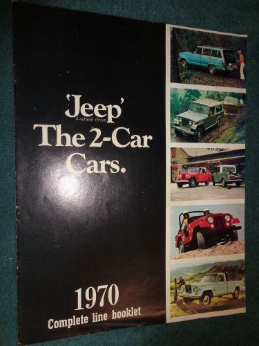 1970 jeep sales brochure original cj commando pickup wagoneer jeepster original