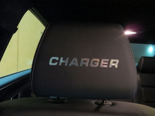 (4pcs) headrest badge sticker decal *charger*