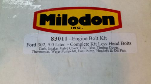 Milodon 83011 ford 302 complete bolt kit new in unopened box