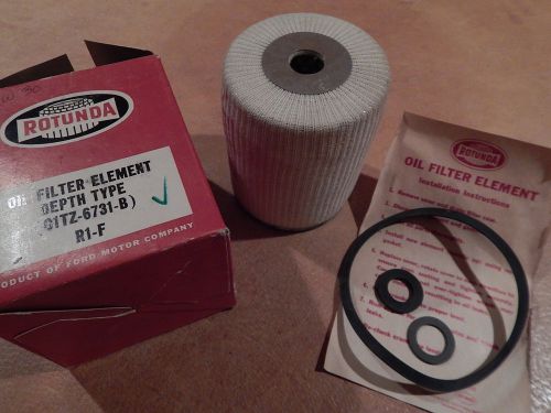 Nos ford rotunda oil filter 50&#039;s thunderbird 55 56 57 r1-f c1tz-6731-b lincoln