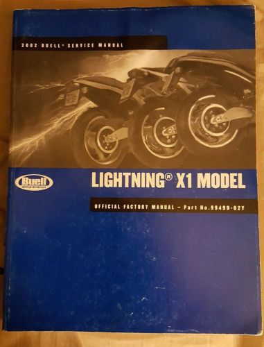 2002 buell lightning x1 service manual : 99490-02y used in good condition