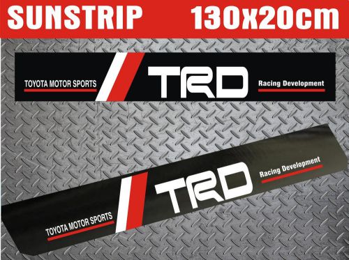 Toyota trd sunstrip vinyl decal stickers windshield 8&#034; x 51&#034; 20x130cm