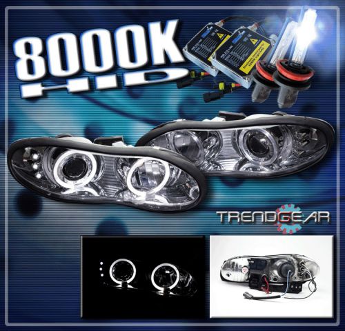 98-02 chevy camaro halo led projector headlight+hid lamp 99 00 01 conversion kit