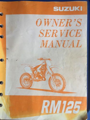 Used 97 suzuki rm125 rm 125 owners service manual