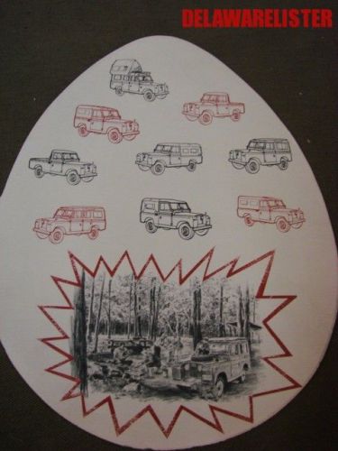 Vintage land rover jeep/car sales brochure 1960&#039;s  88&#034; station wagon easter sale