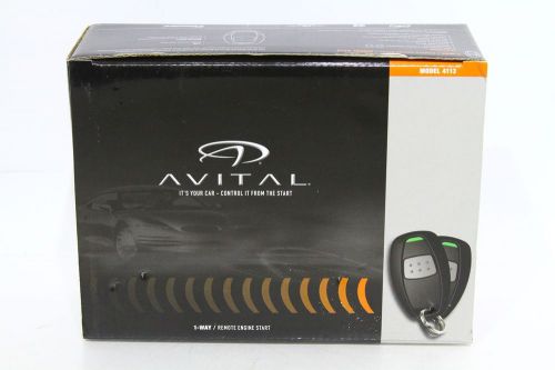 New! avital 4113 1-way remote engine start kit - new!