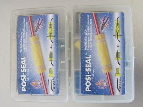 Lot of 2 posi-seal wethertite connectors 18-8 awg 3/8 10 piece assortment