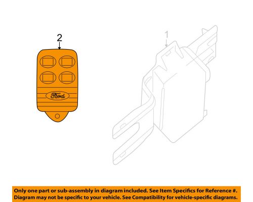 Ford oem alarm system-transceiver 3w7z15k601aa