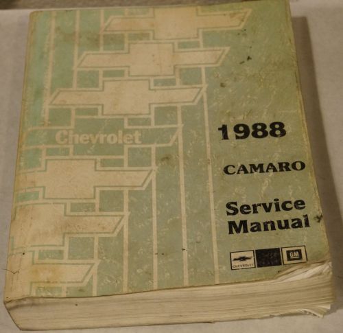 1988 chevy camaro factory service shop manual genuine from dealership