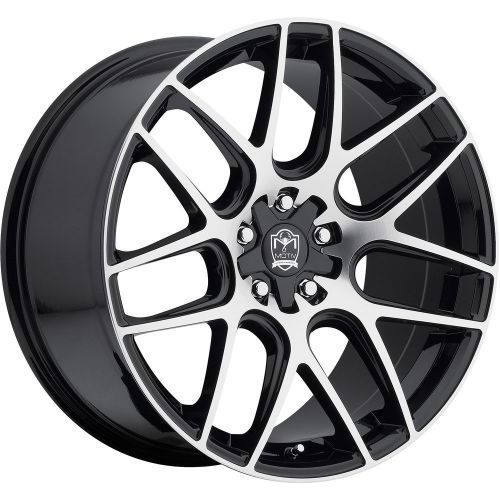 Motiv magellan 409mb 20x10 5x115/5x120 +25mm machined black wheels rims