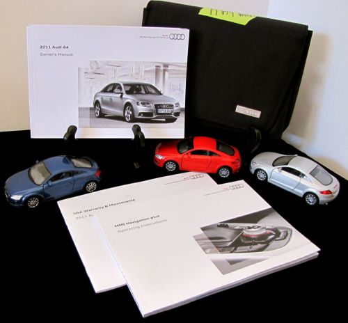 2011 audi a4  with navigation  owners manual set #o590