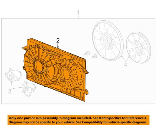 Chevrolet gm oem 10-12 malibu-fan shroud 20757666