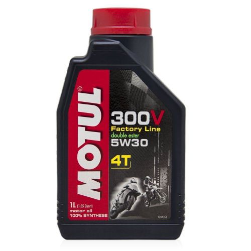 Motul 300v 4t factory line 5w30 (1 liter) synthetic motorcycle oil 835911