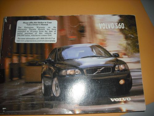 2002 volvo s60 owners manual