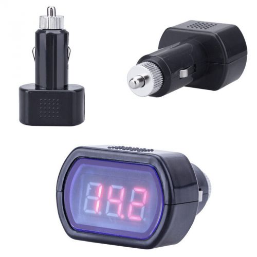 Kw204 mini digital led car vehicle system detector voltmeter voltage meter elega