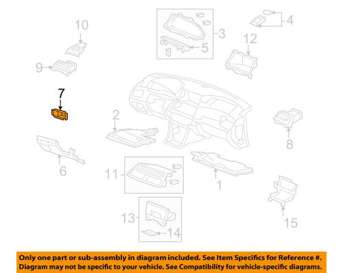 Honda oem 08-12 accord instrument panel-switch bezel 77302ta0a01za