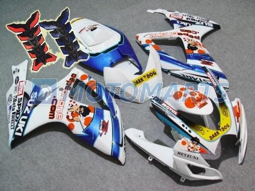 Free tank pad! injection fairing kit for suzuki gsx r 600 750  k6 06 07 gsxr ah