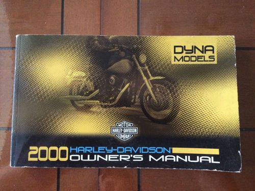 2000 harley davidson owners manual dyna models 99467-00a