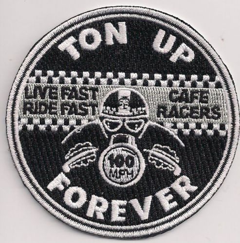 Ton up forever patch. 3 inch rocker ace cafe racer triumph bsa norton