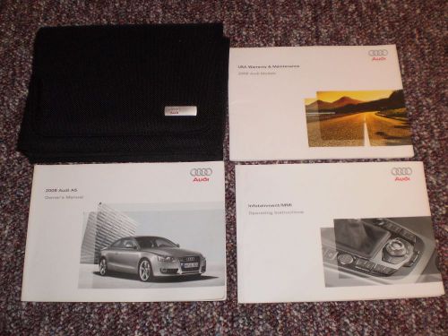 2008 audi a5 car owners manual books nav guide case all models