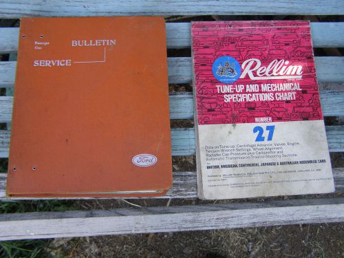 Vintage 1950&#039;s ford passenger cars bulletin service &amp; 1970&#039;s tune-up all models