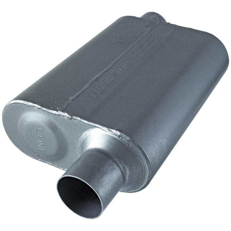 Flowmaster super 44 series muffler 409s - 2.50 offset in / 2.50 offset out -