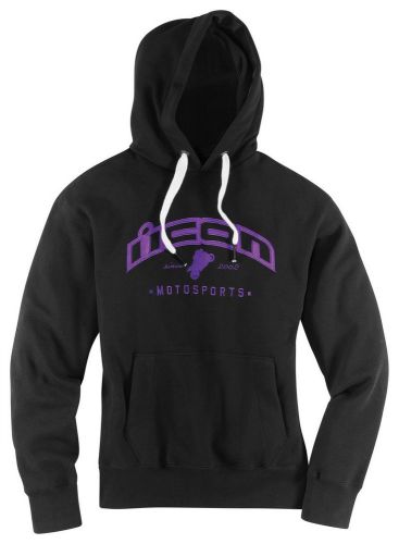 Icon flagrant womens pullover hoody black/purple