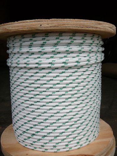 Novatech halyard sheet line  3/16&#034; x 200&#039; white/green