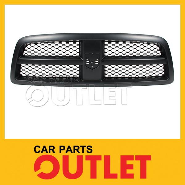 09 10 11 12 ram 1500 primed grille black plastic insert p/u no mega grill new