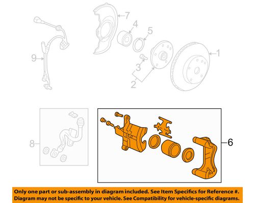 Honda oem front brake-caliper 06453sm5505rm