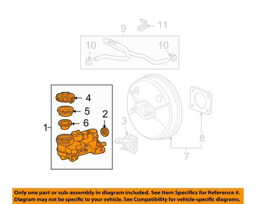 Honda oem 09-10 fit-master cylinder 46101tk6305