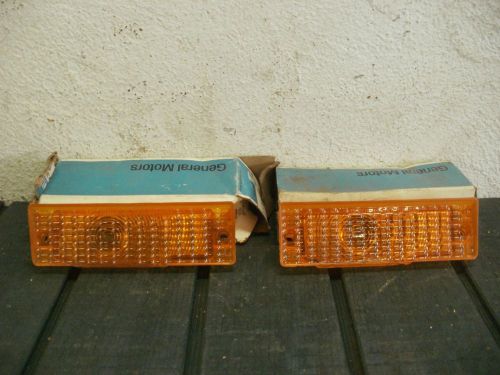 Nos 1968 chevrolet caprice impala belair biscayne turn signal lamp lens 1 pair