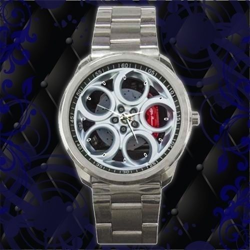 Rare!! sport metal watch 2015 alfa romeo 4c launch edition wheel rim wheels