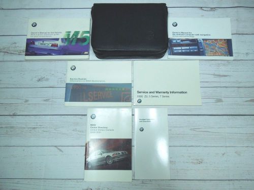 2000 bmw m5 owners manual set w/ navigation booklet