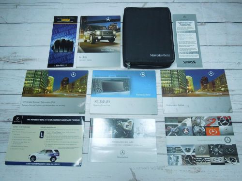 2009 mercedes benz g-class g550 g55amg owners manual set w/ comand navigation