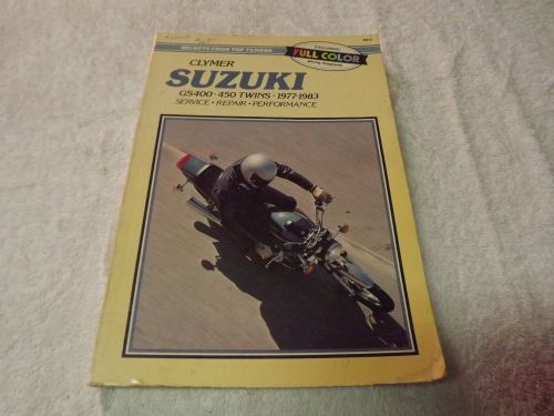 Suzuki (clymer) gs400-450 twins 77-83 service manual