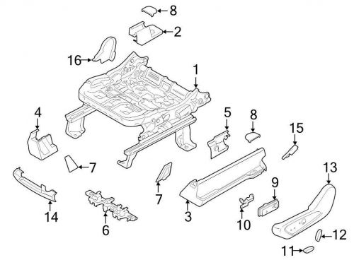 Ford oem seat track cover ej7z7861749ah image 3