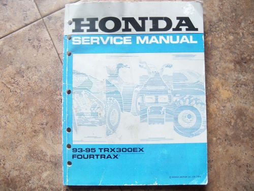 Honda service manual trx 300 ex 93-95