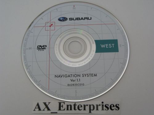 2008 2009 2010 2011 subaru impreza wrx sti  navigation dvd 1.1 west usa map only