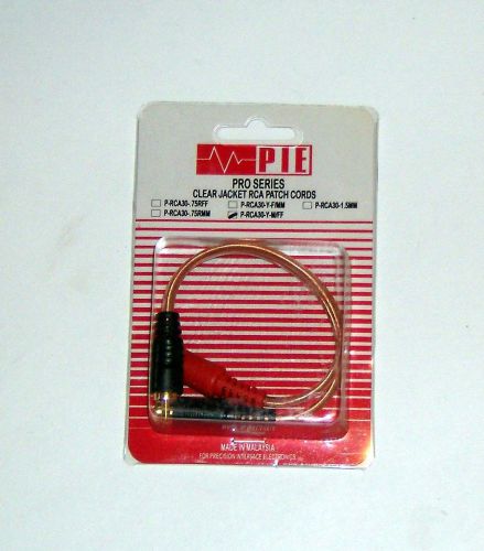 P-rca30-y-mff p.i.e. clear rca y cable 1 m to 2 f * new * case of 20 *reduced*