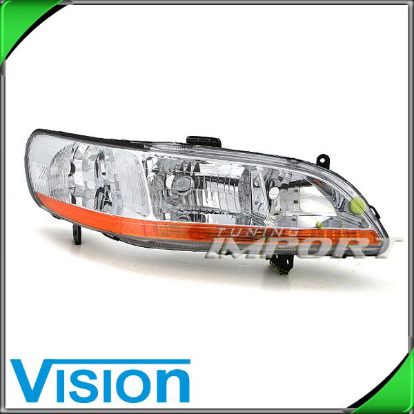 Passenger right side headlight lamp assembly new 1998-2000 honda accord 2dr 4dr