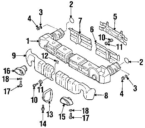 Porsche 90003103202 genuine oem muffler washer