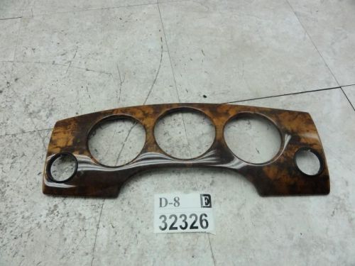 99-03 xj8 speedometer instrument cluster odometer bezel wooden trim cover dash