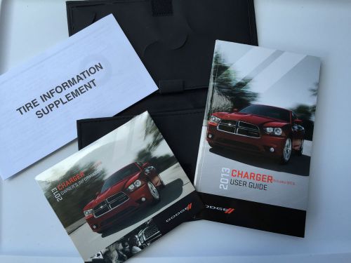 2013 dodge charger user guide owners manual 128 pages w/case and disc oem