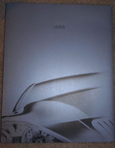 2008 lexus is brochure