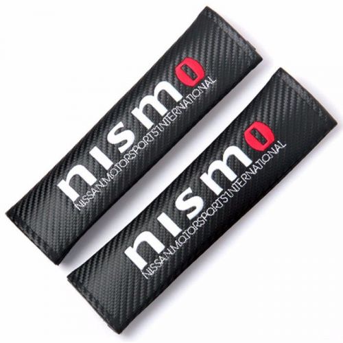 New 2pcs black auto seat belt cover pads shoulder cushion for nismo