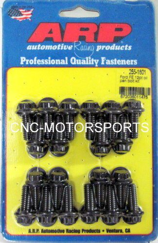 Arp oil pan bolt kit 255-1801 bb ford 390 428 fe series